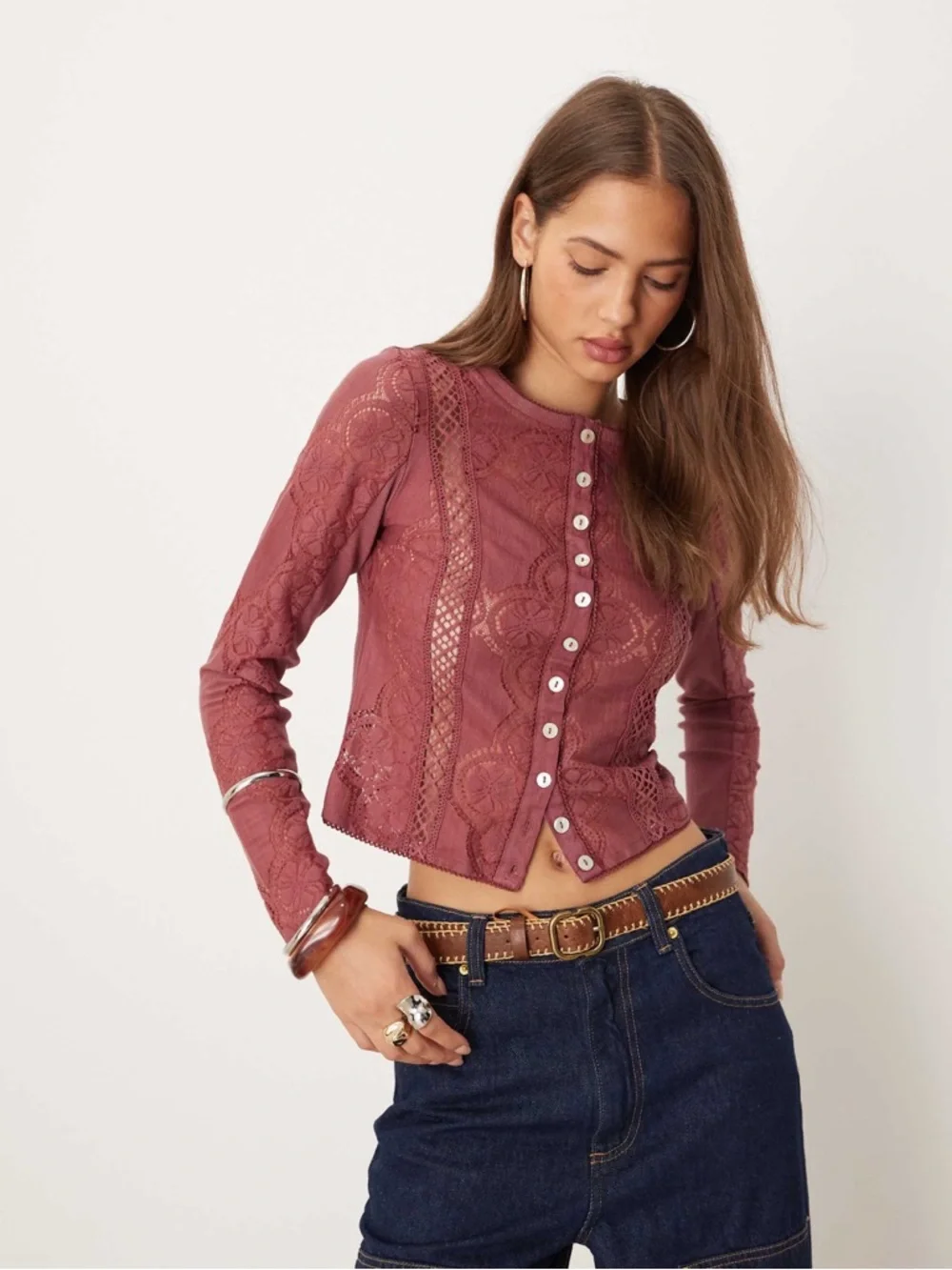 NWT Free People Jae Button-Up Top